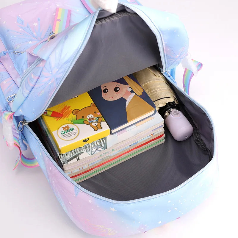 Mochila impermeable de gran capacidad de Lilo y Stitch para la escuela